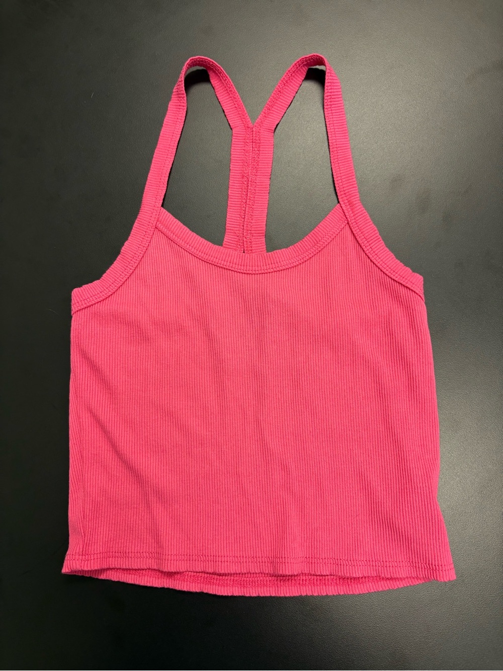 Altar'd State Hot Pink Ribbed Racerback Tank